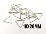 Brass Ring, Triangle, 18x20mm, 10pcs | 銅圈, 三角形, 18x20mm, 10個