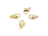 Lobster Clasp, Stainless Steel, gold color, 4 pcs |  龍蝦扣, 不鏽鋼製, 金色, 4個