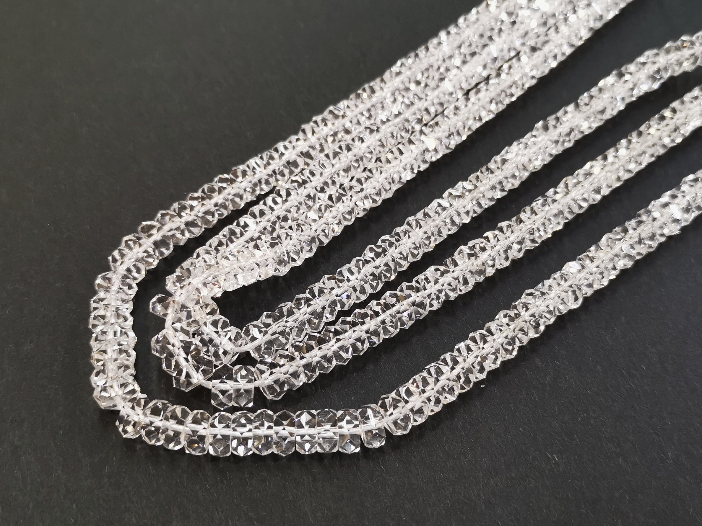 養晶, 切面扁珠, 白水晶