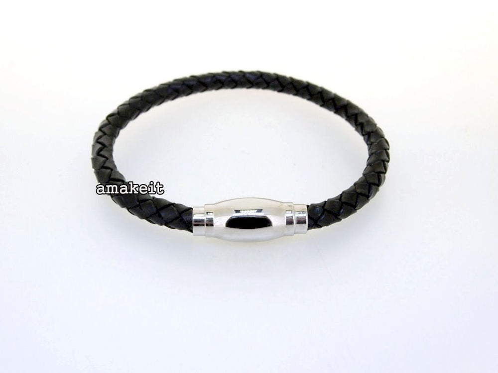 Stainless Steel Magnetic Clasp, 10x26mm Barrel, 6mm Hole, Price Per Piece - amakeit bead 天富