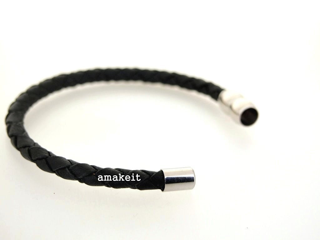 Stainless Steel Magnetic Clasp, 9x19mm, 6mm Hole, $22 HKD - amakeit bead 天富