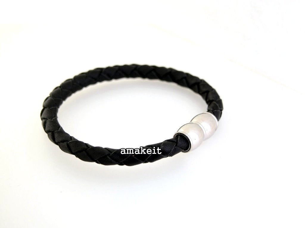 Stainless Steel Magnetic Clasp, 9x19mm, 6mm Hole, $22 HKD - amakeit bead 天富