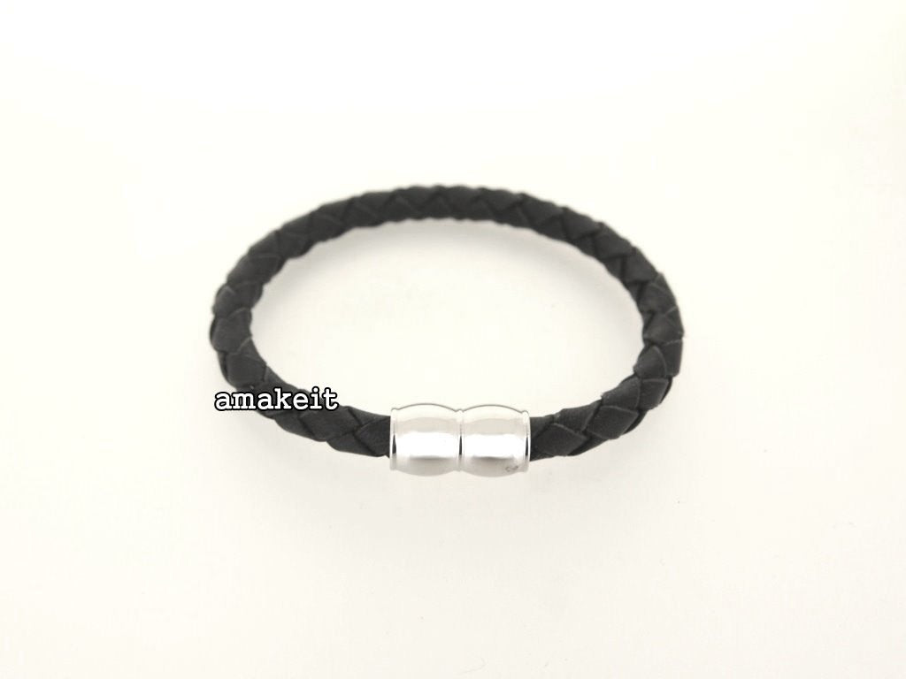 Stainless Steel Magnetic Clasp, 9x19mm, 6mm Hole, $22 HKD - amakeit bead 天富