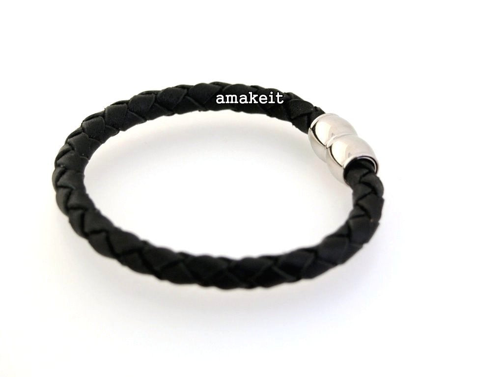 Stainless Steel Magnetic Clasp, 9x19mm, 6mm Hole, $22 HKD - amakeit bead 天富