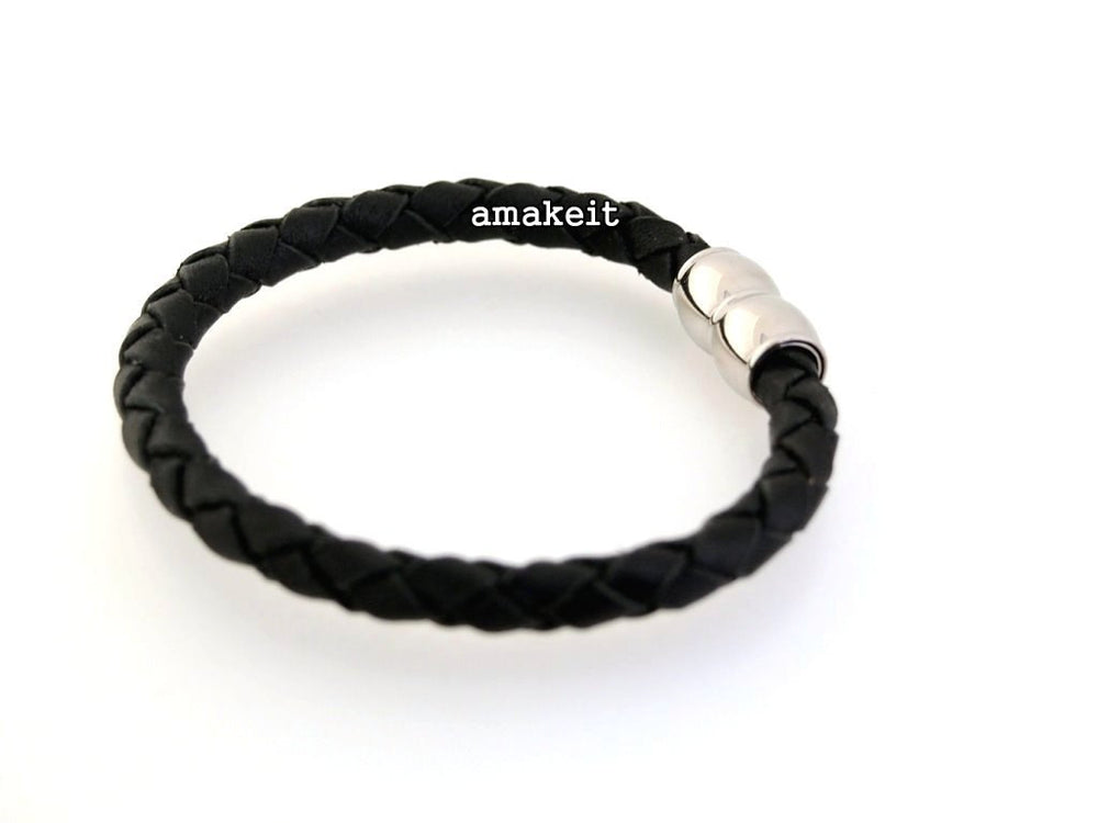 Stainless Steel Magnetic Clasp, 9x19mm, 6mm Hole, $22 HKD - amakeit bead 天富