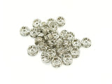 3.5x8mm Rhinestone rondelle spacer beads, 10 Pcs, from $12 HKD - amakeit bead 天富