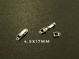 Clasp, Snap Clasp, 2 holes, 10 Pieces Per Pack - amakeit bead 天富