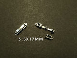 Clasp, Snap Clasp, 2 holes, 10 Pieces Per Pack - amakeit bead 天富