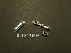 Clasp, Snap Clasp, 2 holes, 10 Pieces Per Pack - amakeit bead 天富