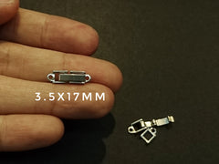 Clasp, Snap Clasp, 2 holes, 10 Pieces Per Pack - amakeit bead 天富