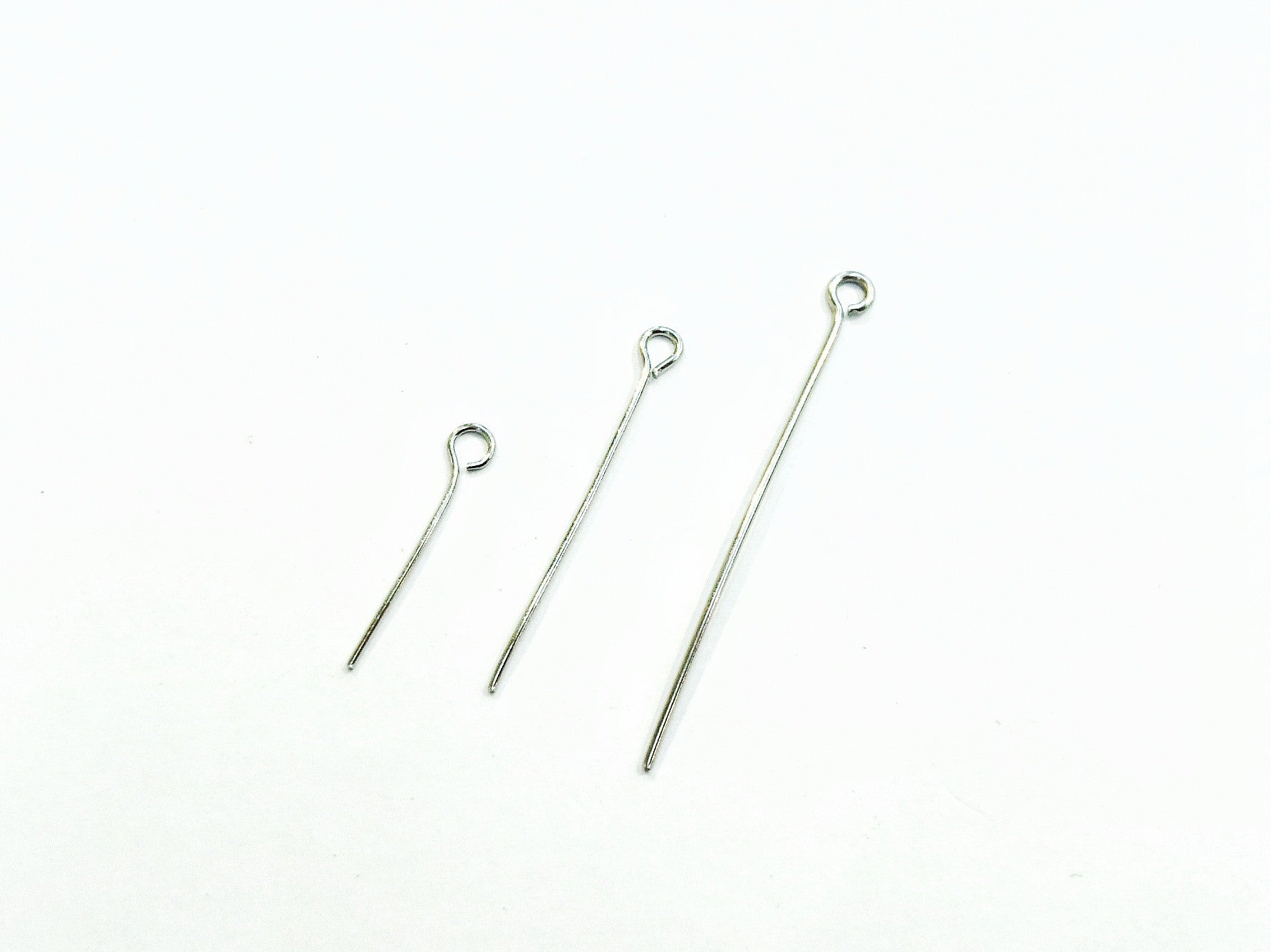 Eye Pins, Stainless Steel, 72 pcs per pack - amakeit bead 天富
