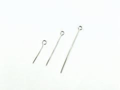 Eye Pins, Stainless Steel, 72 pcs per pack - amakeit bead 天富