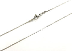 Stainless Steel Serpentine Chain Necklace with Lobster Clasp, 1.2mm Serpentine, Price Per Piece - amakeit bead 天富