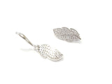 Snap Clasp, 12x23mm, Leaf, Pearl Clasp, Price Per Piece - amakeit bead 天富