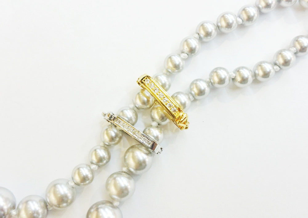 Snap Clasp, 10x20mm, Oval, Pearl Clasp, Price Per Piece - amakeit bead 天富