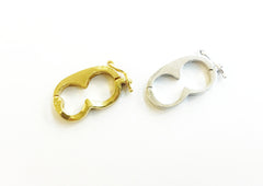 Snap Clasp, 10x20mm, Oval, Pearl Clasp, Price Per Piece - amakeit bead 天富