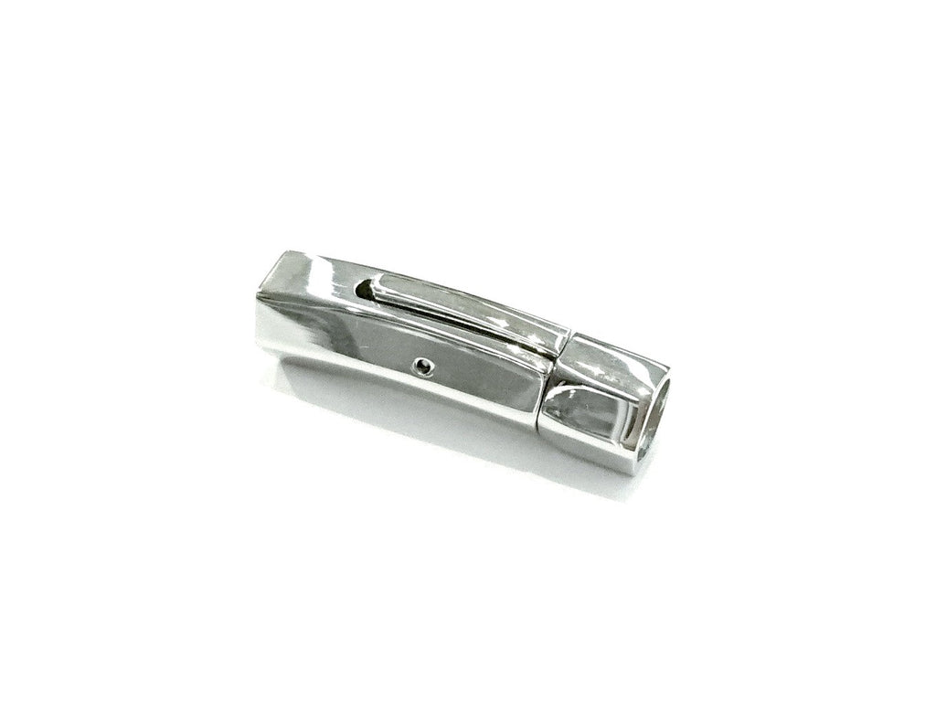 Bayonet Clasp, Stainless Steel, 9x31mm, Hexagon Tube, 6mm hole, Price Per Piece - amakeit bead 天富