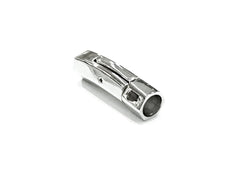 Bayonet Clasp, Stainless Steel, 9x31mm, Hexagon Tube, 6mm hole, Price Per Piece - amakeit bead 天富