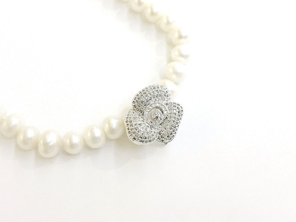 Snap Clasp, 18x20mm, Rose, Pearl Clasp, Price Per Piece - amakeit bead 天富