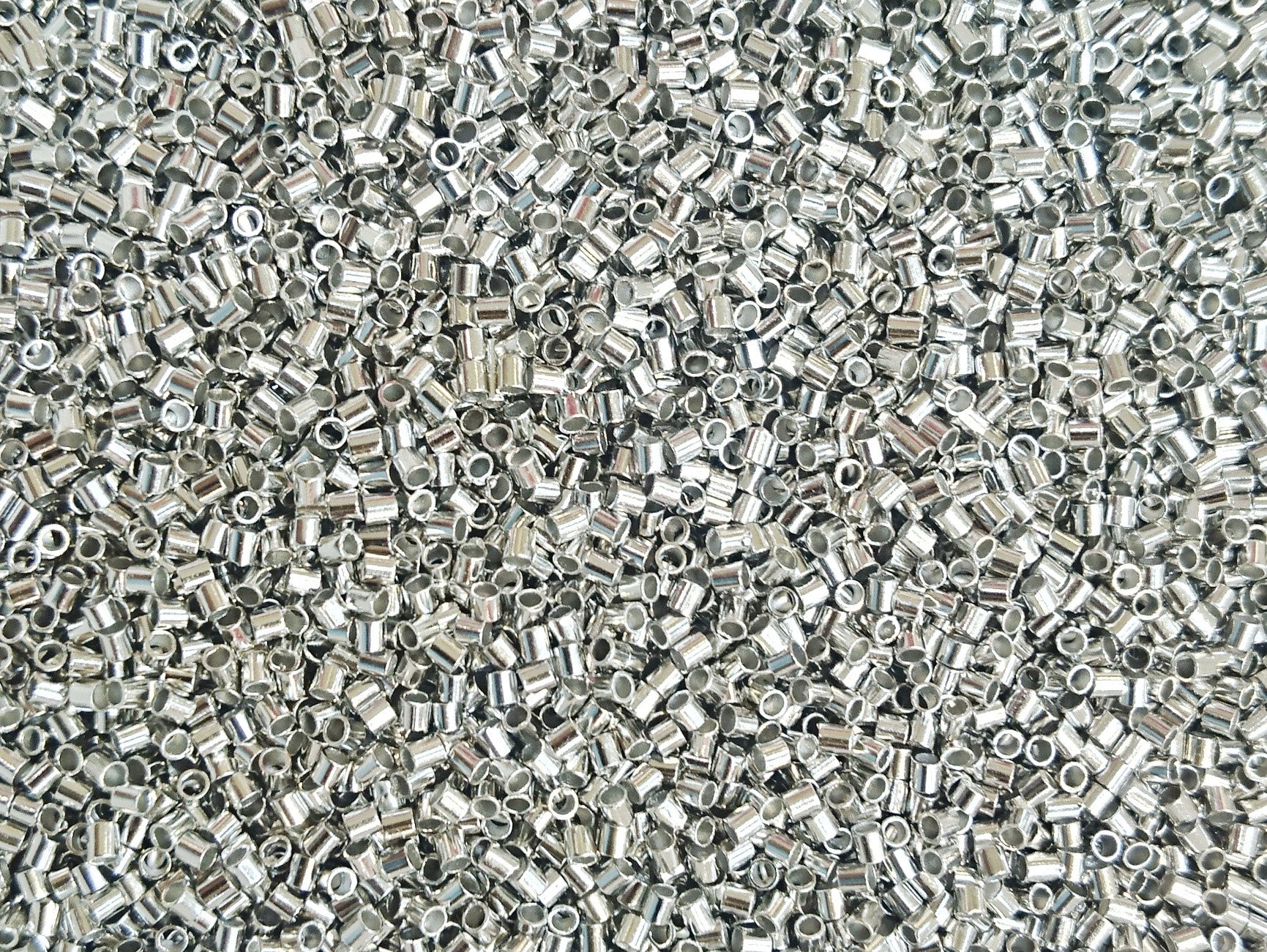 Crimp Bead, 1.5mm, Tube, 1mm Hole, Price Per 500 Pieces - amakeit bead 天富