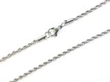 20" Stainless Steel Chain Necklace with Lobster Clasp, 2.5mm Rope Chain, Price Per Piece - amakeit bead 天富