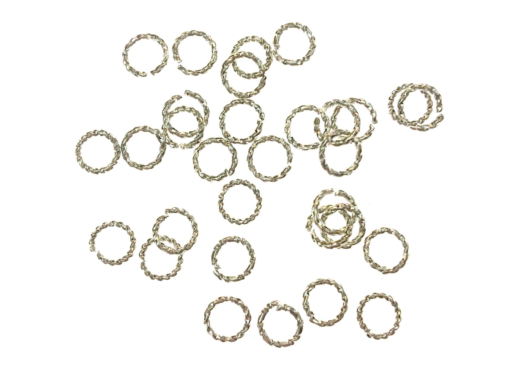銅開口圈, 扭紋, 5mm, 24個
