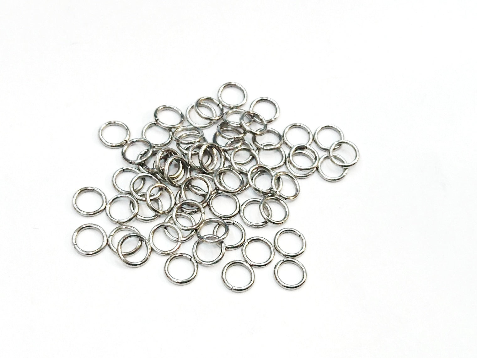 不鏽鋼開口圈, 0.9x6mm橢圓形, 72個