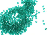 Bicone Glass Bead, 3mm, Sea Green, 144 pcs | 雙尖水晶玻璃, 3mm, 孔綠, 144粒