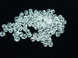 Bicone Glass Bead, 5mm, clear, 72pcs | 雙尖水晶玻璃, 5mm, 透明白, 72粒