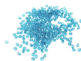 Bicone Glass Bead, 3mm, teal, 144 Pcs | 雙尖水晶玻璃, 3mm, 孔藍, 144粒