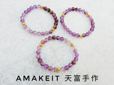 Made to order - Phantom Amethyst, Single loop, Gemstone Bracelet | 訂製手鏈, 紫幽靈, 單圈, 天然水晶