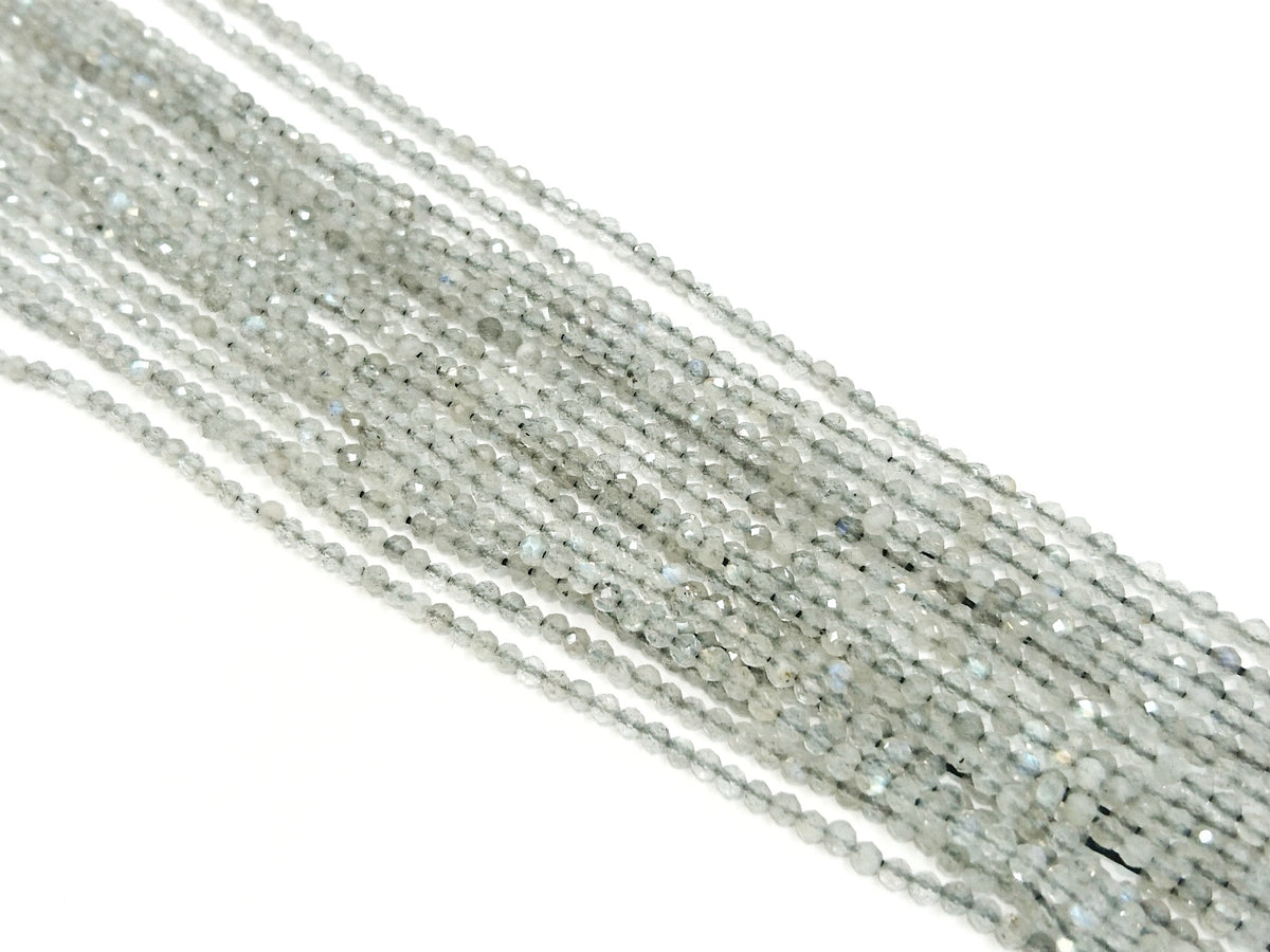 天然水晶, 圓形切面, 2.4mm, 冰曜石