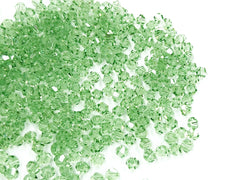 雙尖水晶玻璃, 4mm, 淺綠, 144粒