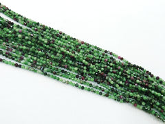 天然水晶, 圓形切面, 紅綠寶