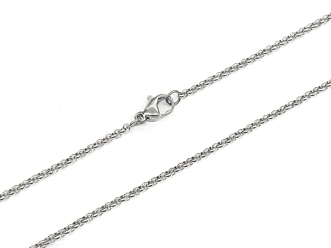 Stainless Steel Necklace, 2mm Rolo Chain | 不鏽鋼項鏈 2mm O字鏈