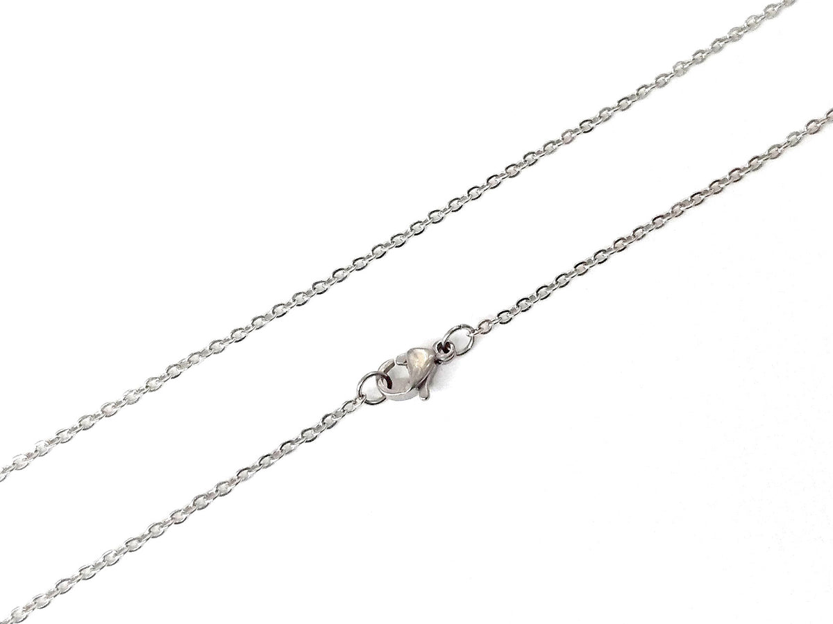 Stainless Steel Necklace, 1.5mm Flat Cable Chain | 不鏽鋼項鏈 1.5mm十字扁鏈