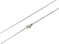 Stainless Steel Necklace, 1.5mm Flat Cable Chain | 不鏽鋼項鏈 1.5mm十字扁鏈