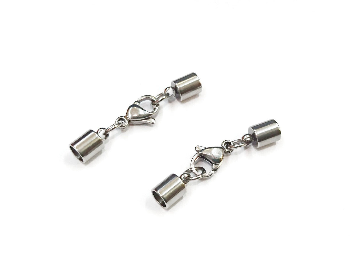 繩尾扣, 不鏽鋼, 4mm繩用