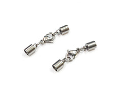 繩尾扣, 不鏽鋼, 4mm繩用