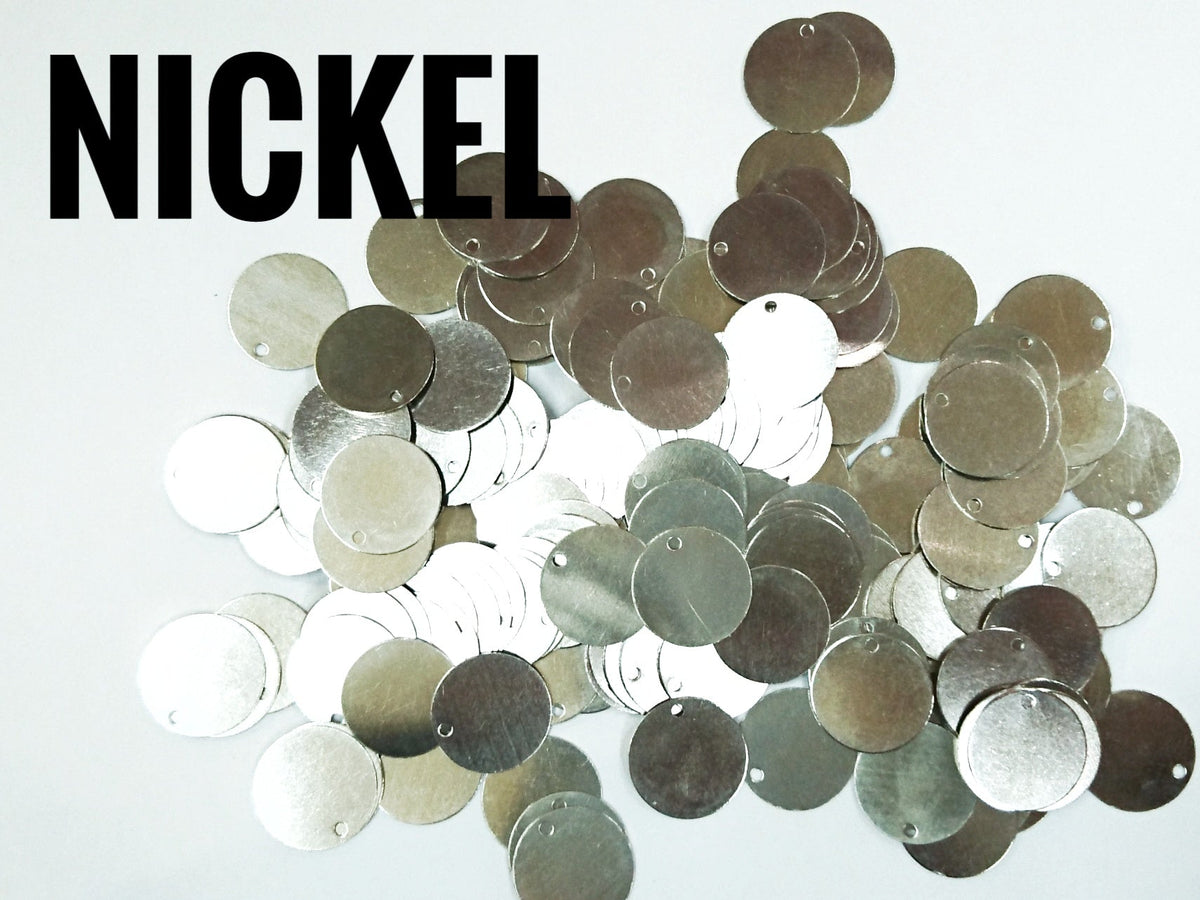 圓銅片, 12mm, 邊孔, 24/100個