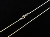 18" Sterling Silver Necklace, 1.2mm Snake Chain | 18" 925銀項鏈 1.2mm 蛇鏈