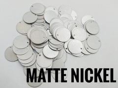 圓銅片, 12mm, 邊孔, 24/100個