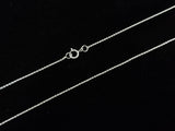18" Sterling Silver Necklace, 0.9mm Cable Oval Chain | 18" 925銀項鏈 0.9mm O字鏈