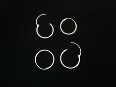 Loop Hoop Earring, Sterling Silver | 925銀耳圈