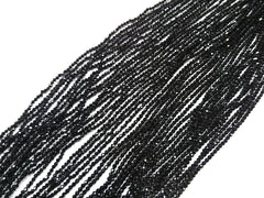 天然水晶, 圓形切面, 黑尖晶