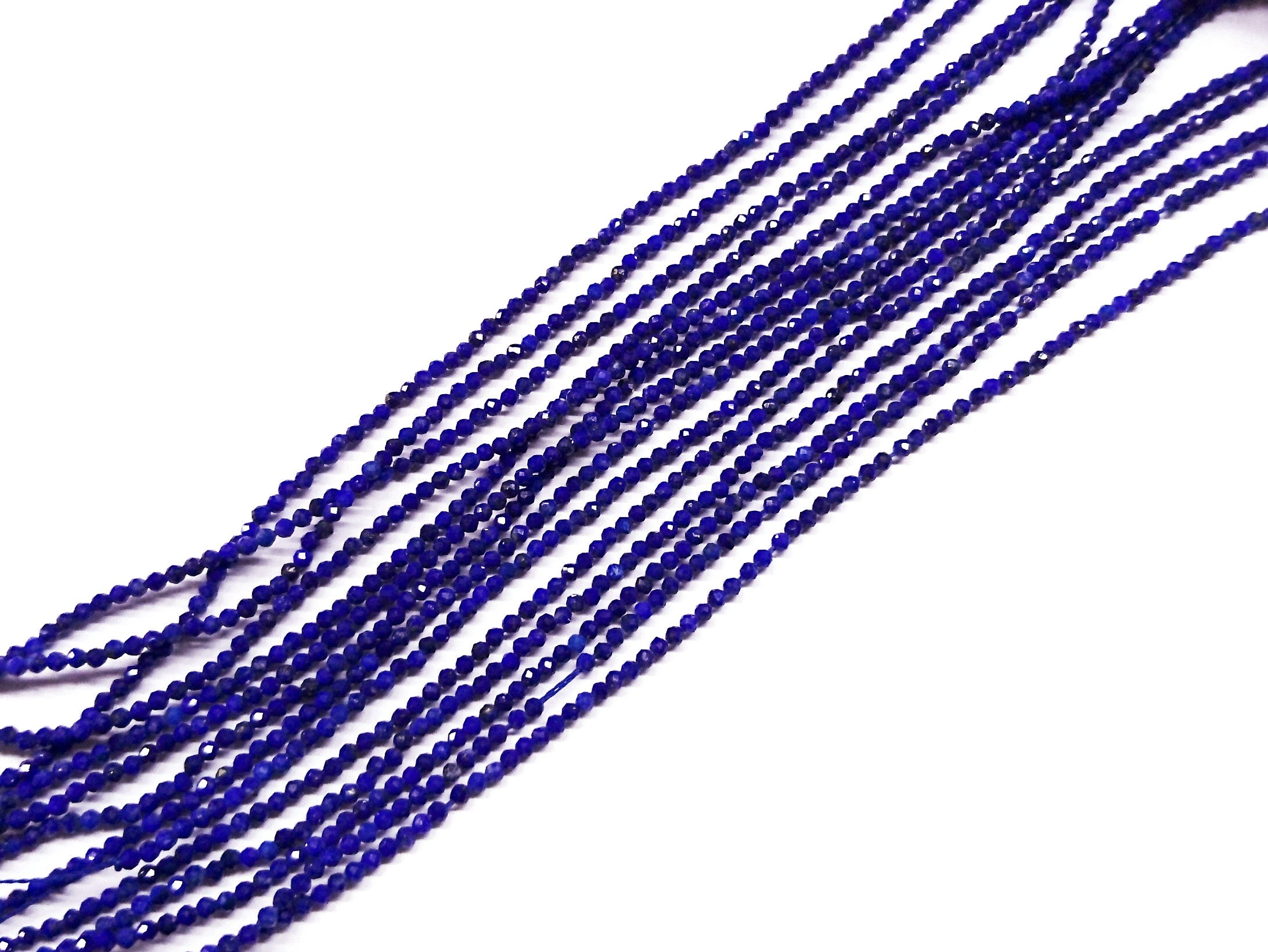 天然水晶, 圓形切面, 青金石