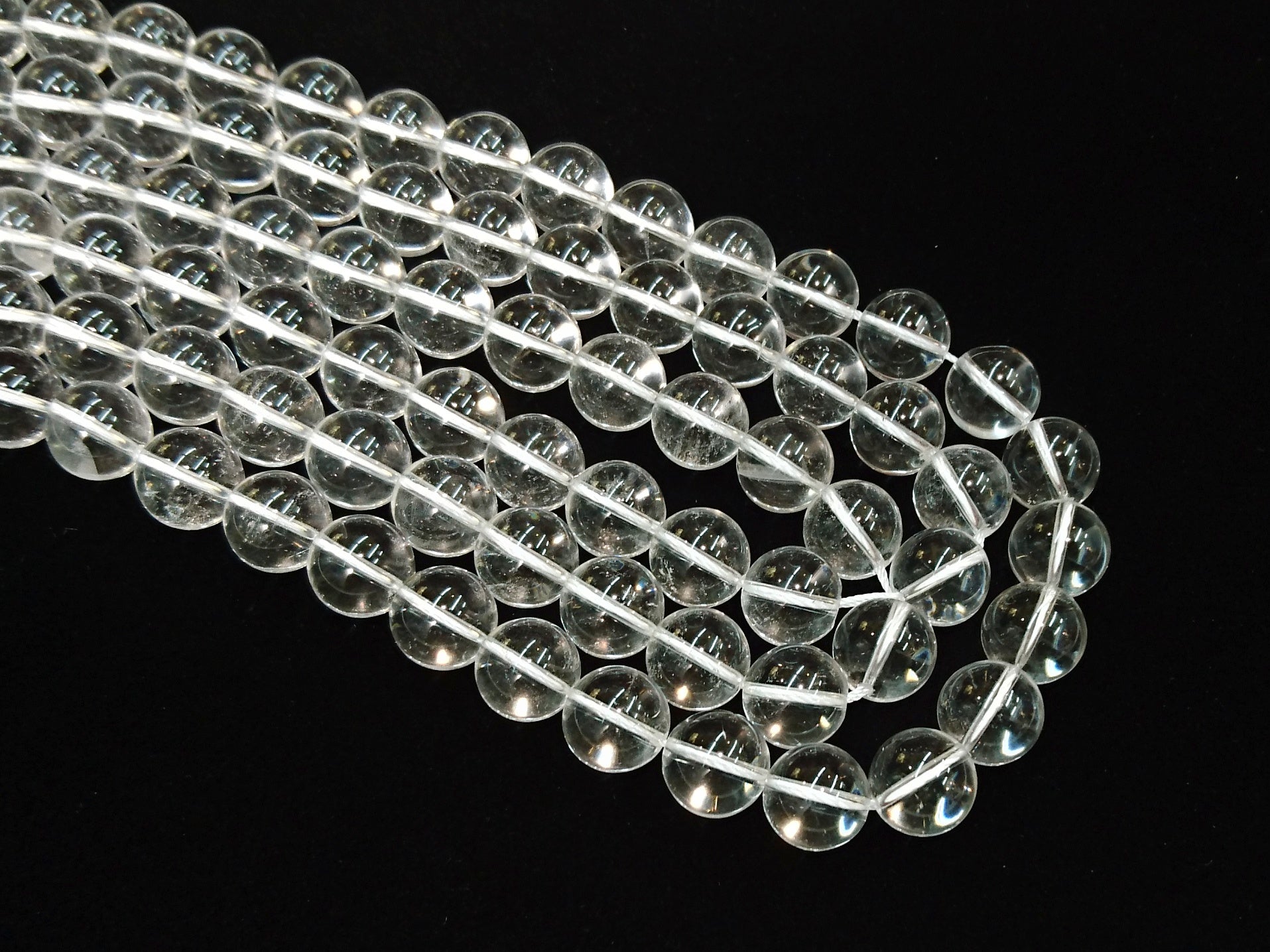 Rock Crystal, Smooth Round Beads, Gemstone Beads | 白水晶, 圓形, 水晶