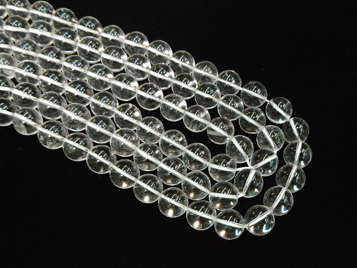 Rock Crystal, Smooth Round Beads, Gemstone Beads | 白水晶, 圓形, 水晶