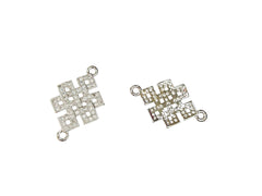 Cubic Zirconia Link, 14x22mm, Price Per Piece - amakeit bead 天富