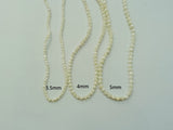 MOP shell round beads, 3.5mm to 8mm, Price Per Strand - amakeit bead 天富